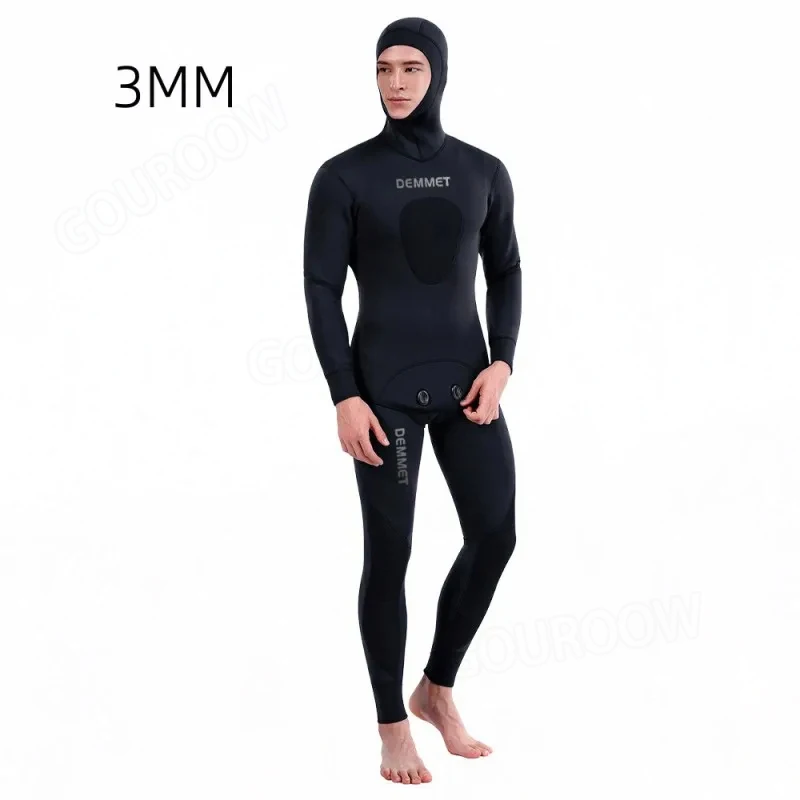 

3MM Set Two-piece Neoprene Wetsuit Keeps Warm And Cold Suitable For Swimming Diving Snorkeling Surfing Kayaking