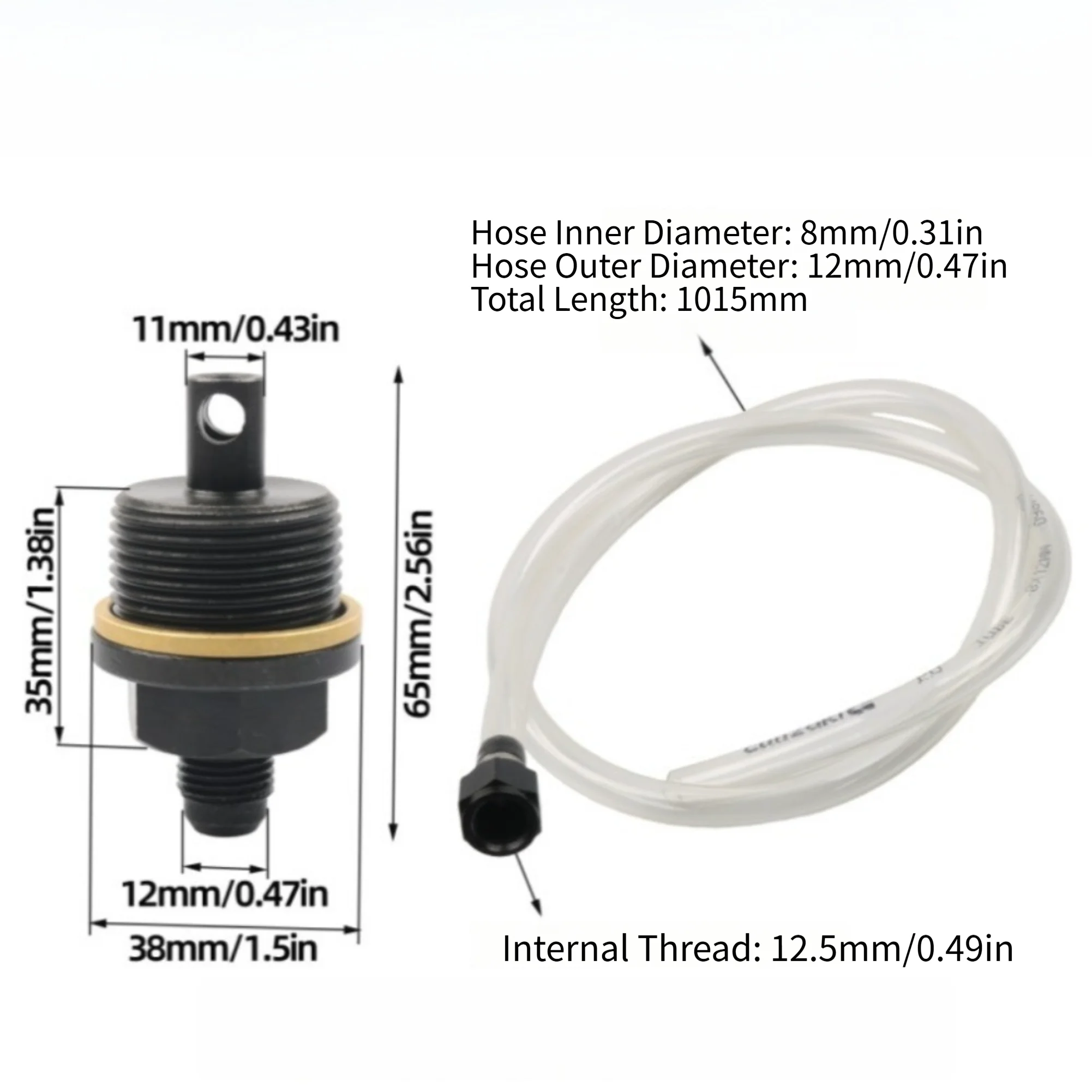 Engine Oil Priming Adapter Kit Compatible with For Detroit Diesel Engines and Factory Spec Numbers 6492-10 J-49181