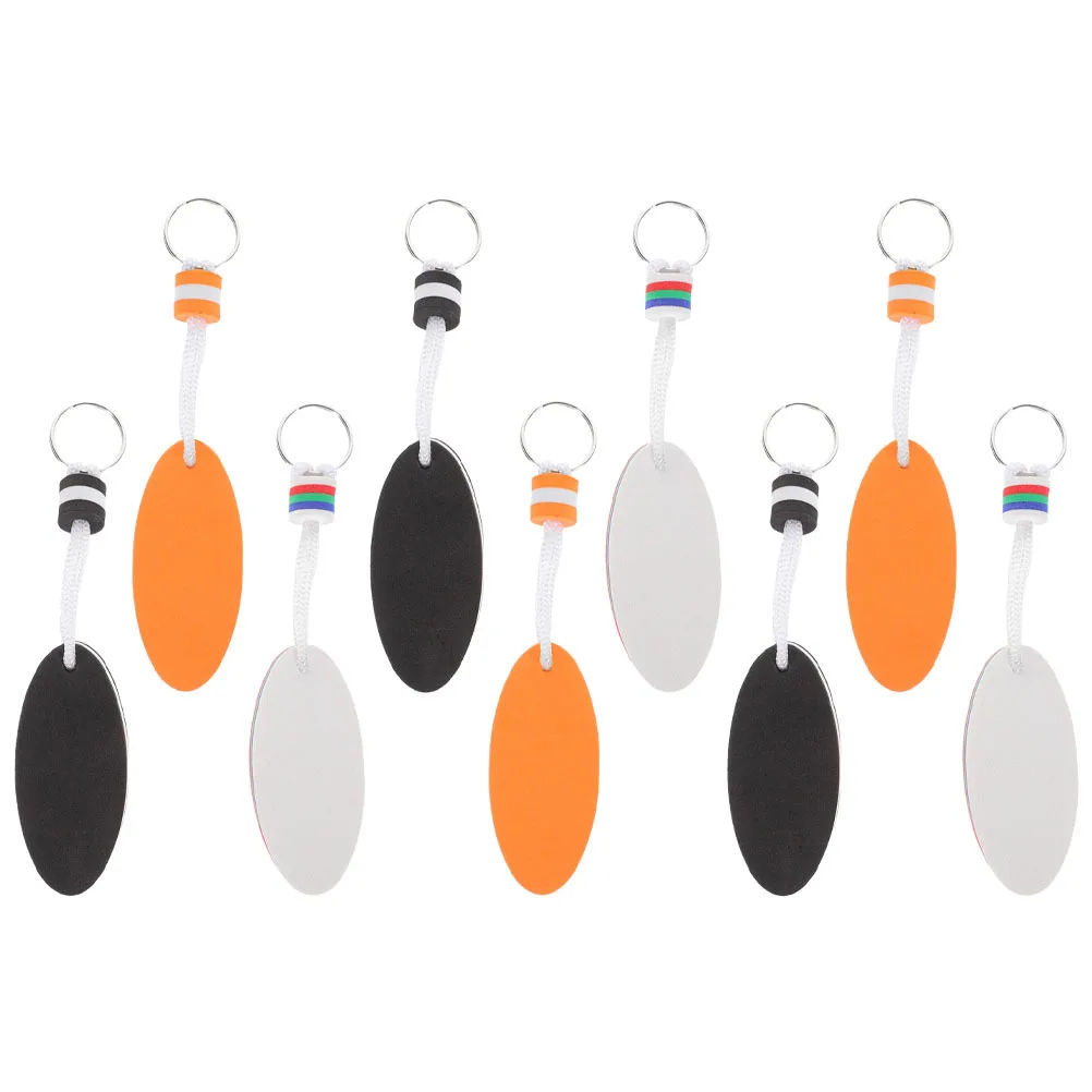 

9 Pcs Floating Charm Keychain Decorative Keychains Bright Color Kayaking for Boats Boating Keyring
