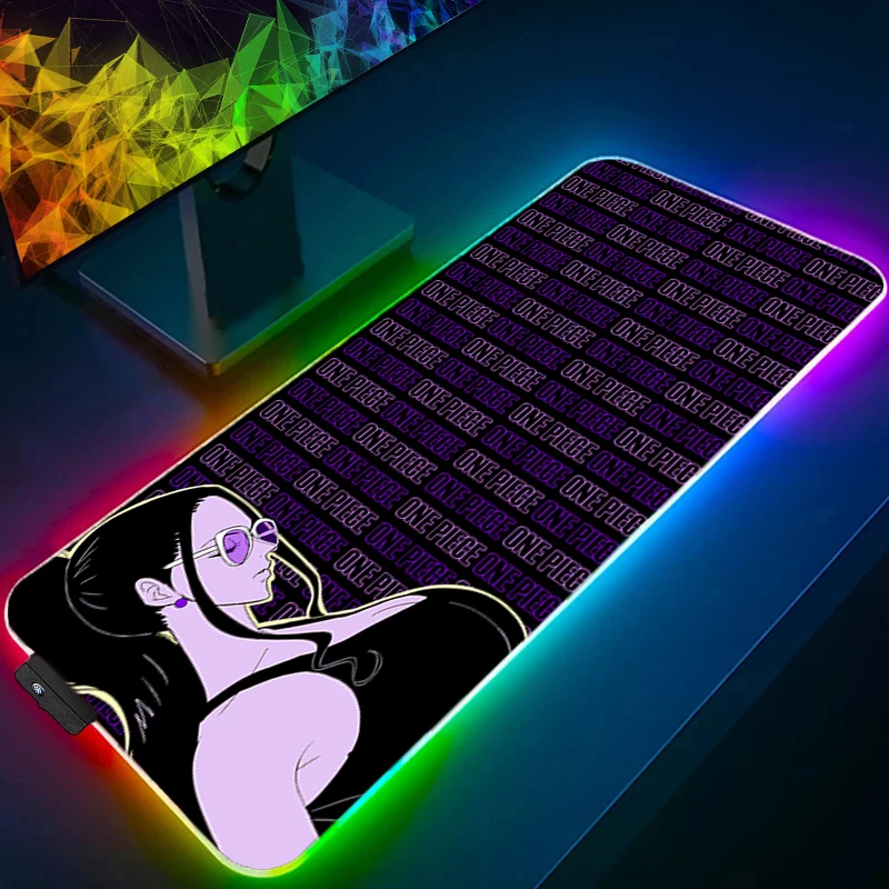 

RGB Mouse Pad one piece Robin 90x40cm Larger XXL Backlight Speed Pc Computer Keyboard LED Desk Mat Gaming Accessories Mousepad