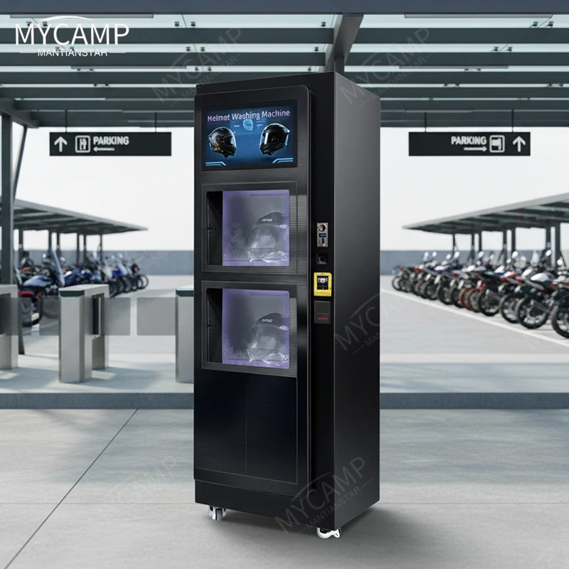 Special new motorcycle helmet cleaning self-service vending machine