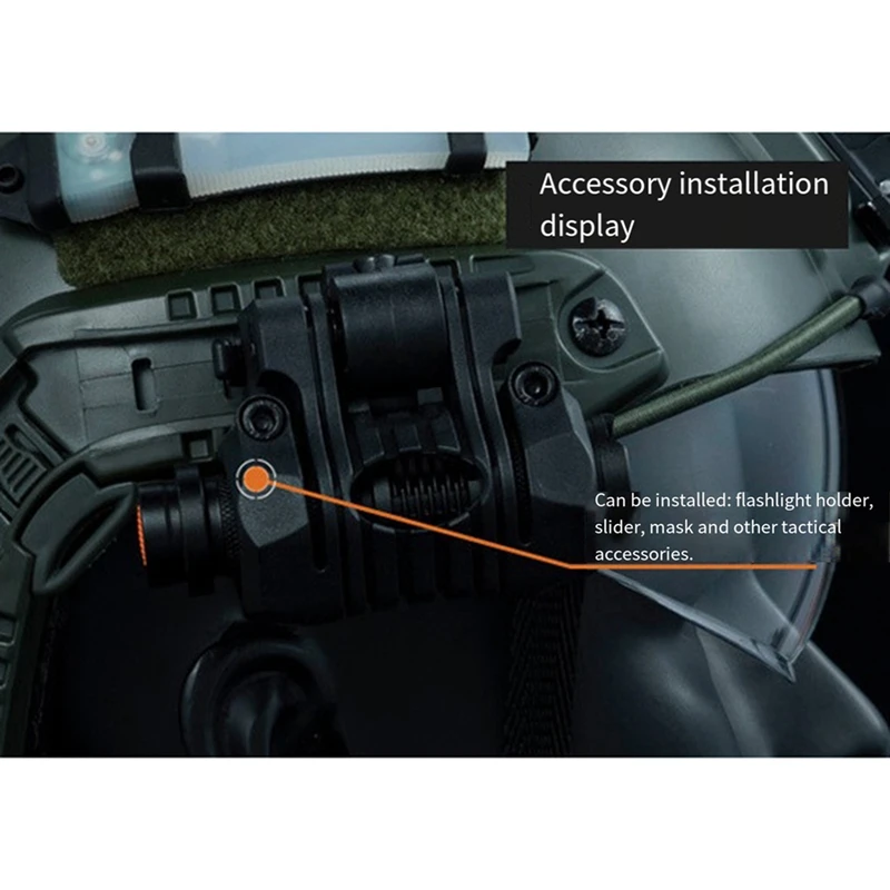 Voor Snelle Helmrailaccessoires Multifunctionele Diy Voor Cs Beschermende Gear Arc Draagbare Helmrailaccessoires