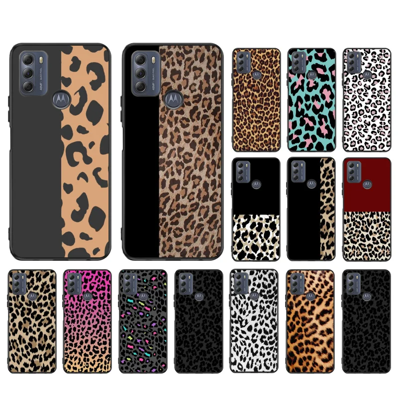 Leopard Phone Case for Motorola Edge 50 40 Pro 40 30 Ultra Neo G Power G Stylus G Play E32 E20 E40 