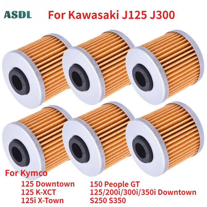 Motorcycle Oil Filter For Kawasaki Scooter J125 SC125 J300 SC300 2014-2020 For Kymco 125 200i 300i 350i  Downtown X-Town K-XCT