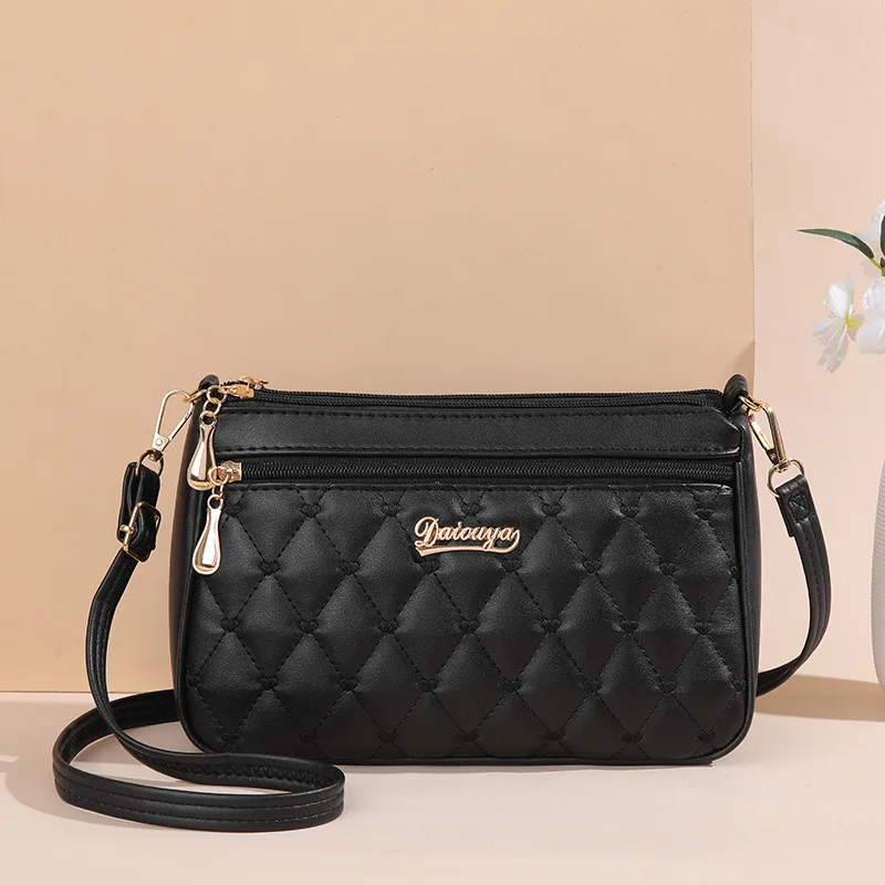 Borduren Messenger Bags Dames Leren handtassen Tassen voor dames Sac a Main Dames haarbal handtas