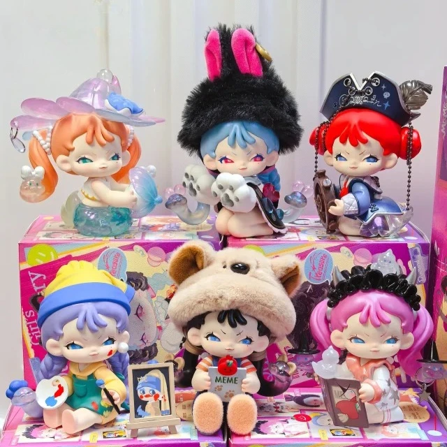 

MEMSOO Girl's Quirky Diary Series слепая коробка Kawaii MEMSOO аниме фигурка Mystery Box милые куклы для девочек настольный орнамент игрушки