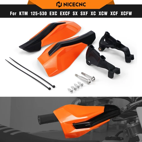Imagen 1 del producto NICECNC para KTM EXC 300 2014-2023 protectores de manillar Protector de guardamanos EXC 380 SX 125 EXC-F 350 SX-F 450 XC XCF 500 XCW seis días