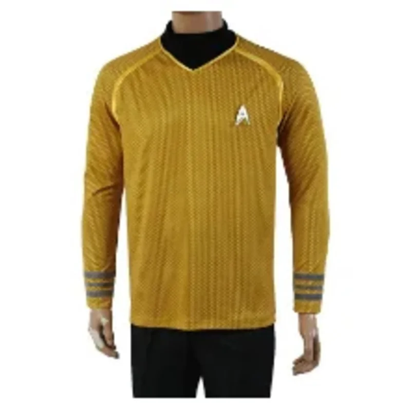 Startreks Kostüme Cosplay ST Captain Kirk Gold Erwachsene Männer Cosplay Kostüme Für Halloween