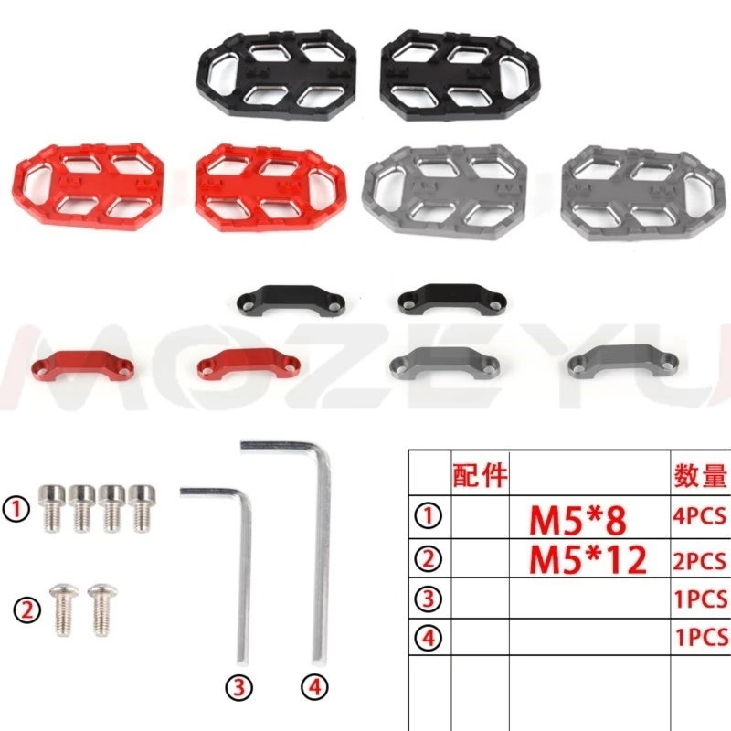 NC750X CB650R CB500X Footpegs For HONDA CB 650R 2019-2024 NC750S 750X 2014-2025 CB500X Billet Wide Foot Peg Pedals Rest Footpegs - view 4