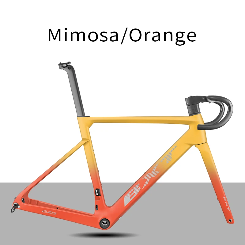 BXT T1000 carbon racefietsframe, ultralicht, met schijfremmen, volledig interne kabelgeleiding, carbon racefietsframe