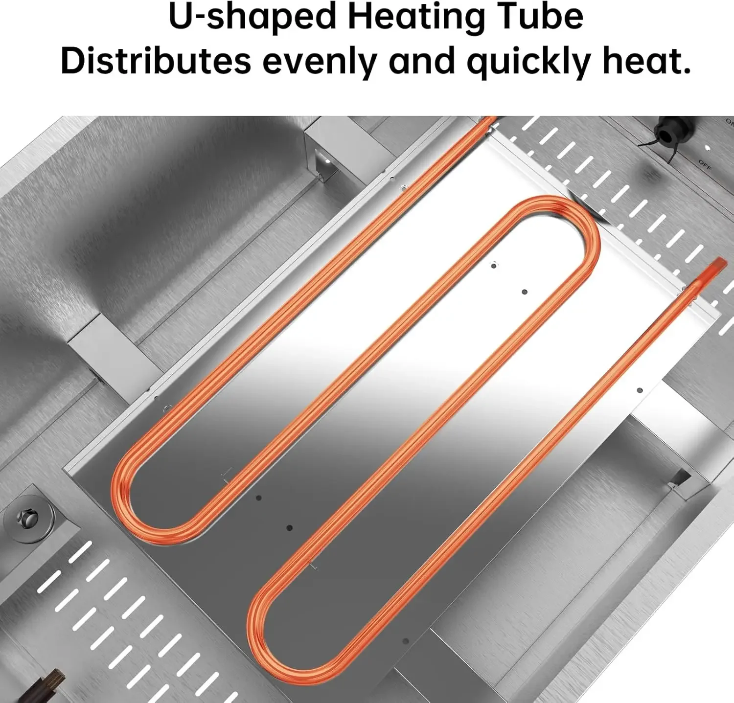 Calentador de alimentos comercial de acero inoxidable, 3 secciones, capacidad de 17 cuartos Bain Marie, vaporizador eléctrico de encimera con tapa y grifo de agua