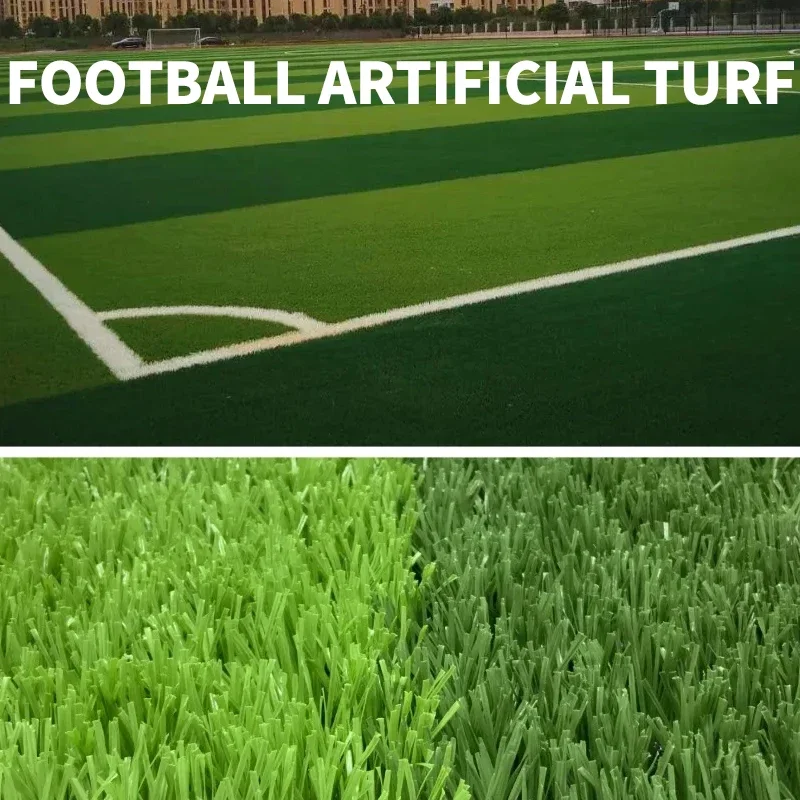 Football Field Artificial Turf Realistic Faux Turf Rug Soccer Field Sports Flooring Lawn Grass Synthetic Turf Garden Decorative