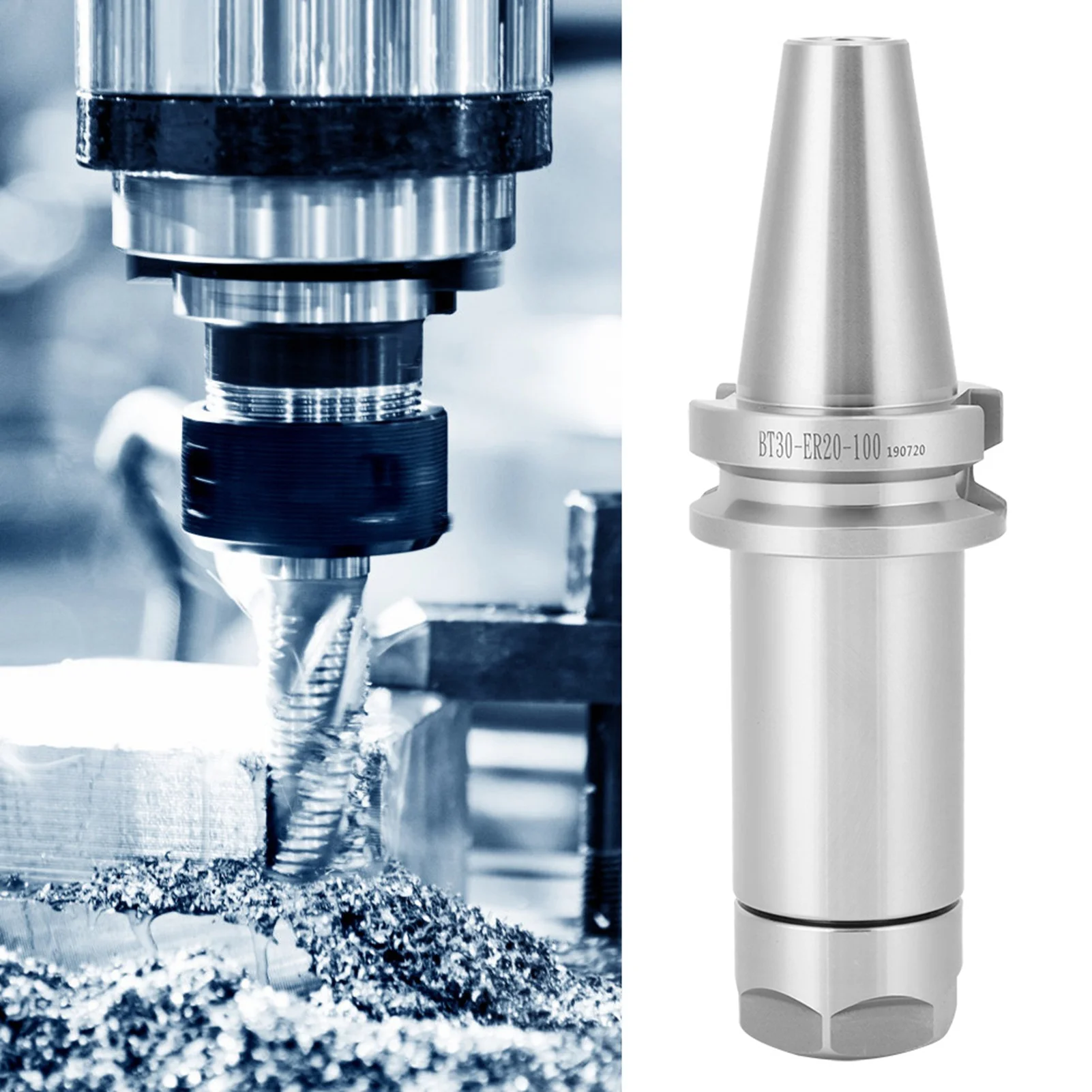BT30‑ER25‑70 Collet Chuck Tool Holder 40cr Alloy Steel for CNC Lathe Milling Accessories Collet Chuck Tool Holder