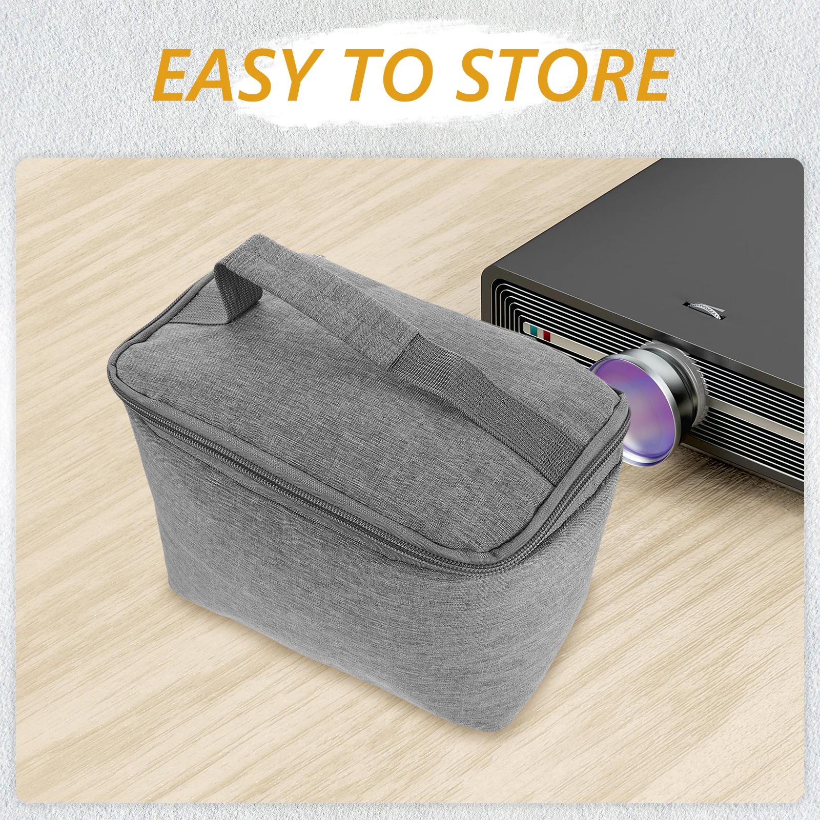 

Portable Waterproof Projector Case Shockproof Oxford Cloth Storage Bag Travel Organizer Handheld Projector Carrying Bag Outdoor
