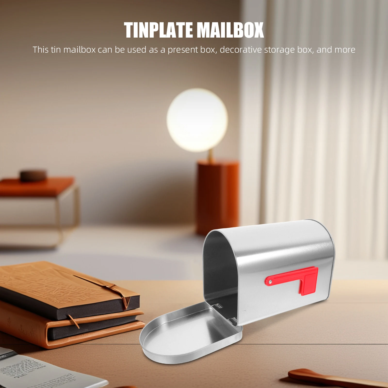 

Mailbox Tin Candy Metal Cookie Small Decorative Shaped Storage Container Kids Mini Empty