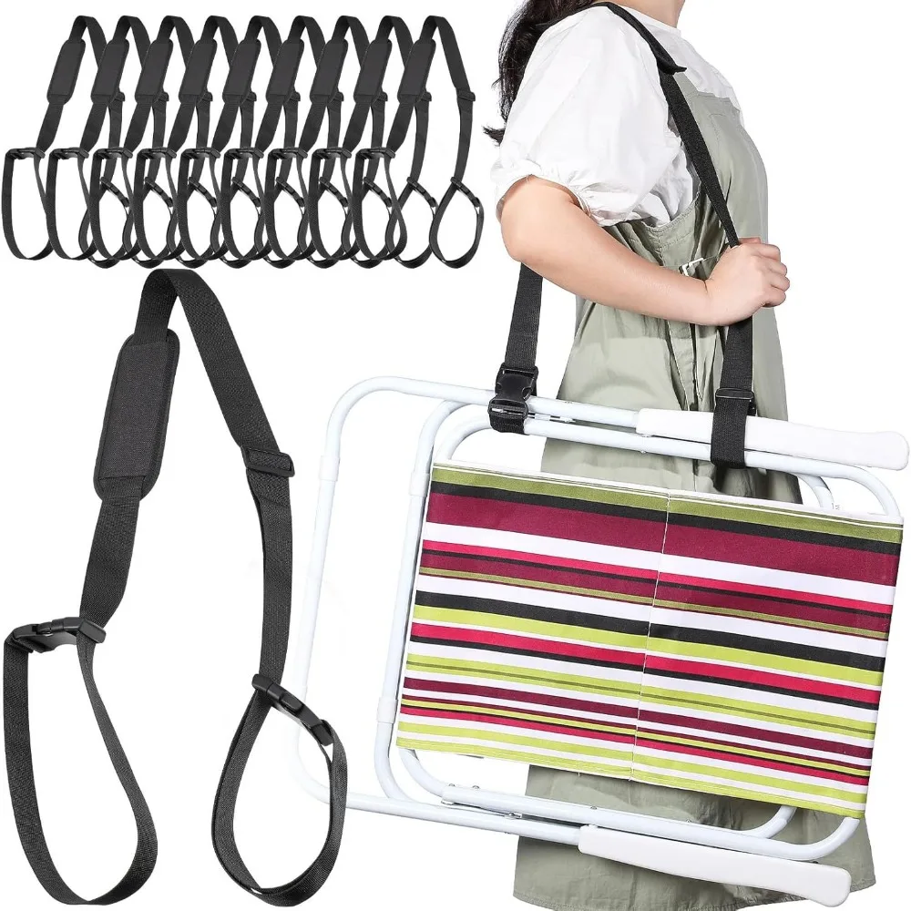 Black Adjustable Folding Bicycle Shoulder Strap Non-Slip Nylon Portable Scooter Shoulder Straps​ Load Reducing