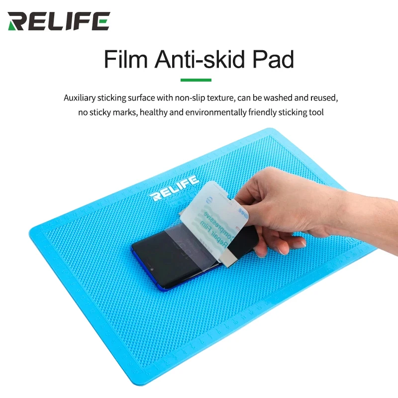 RELIFE RL-004D Heat Insulation Silicone Pad Anti-Slip Soldering Rework Mat for Mobile Phone Tablet Watch Film Repair Tools