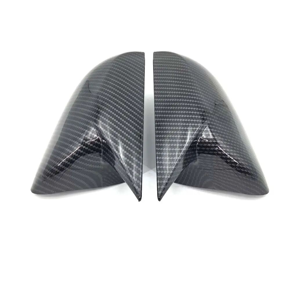 Carbon Fiber Look Horn Rear View Side Mirror Cover Trim For Honda CR-V 2012-2022