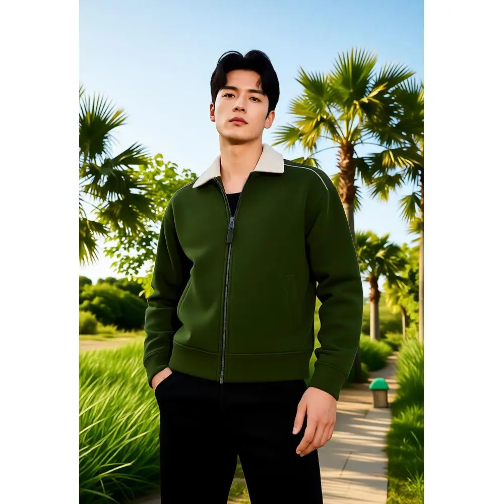 

Мужская повседневная толстовка на молнии с карманом кенгуру предлагает 3, удобные цвета флисовой толстовки, идеально подходит для активного отдыха.