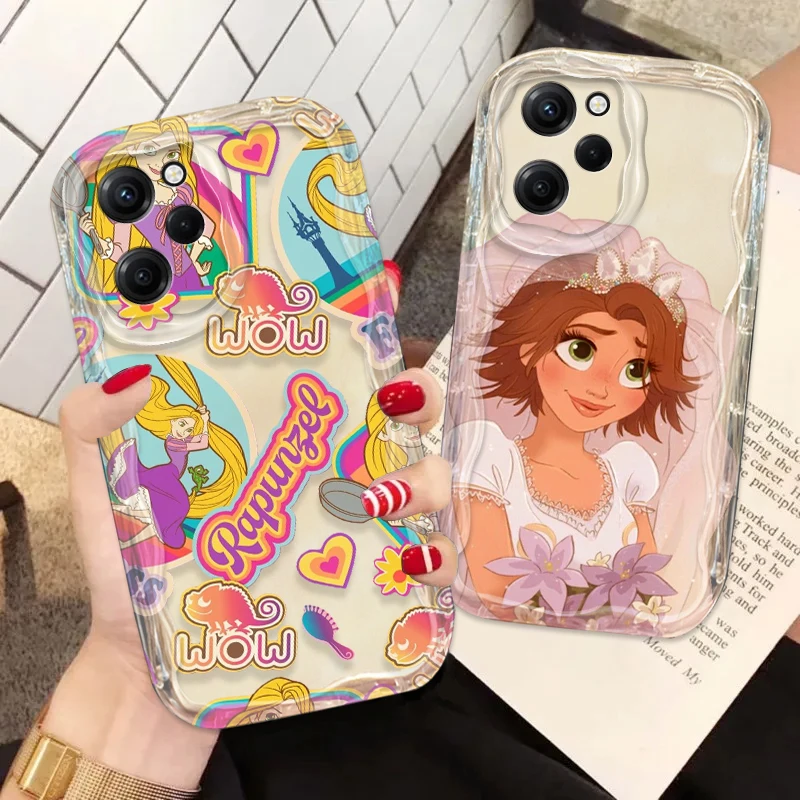 Disney Princess Tangled Cover For Xiaomi Redmi Note 13 12 12Pro 11 10 Pro POCO F4 X3 X4 GT X5 X6 Wave Oil Phone Case