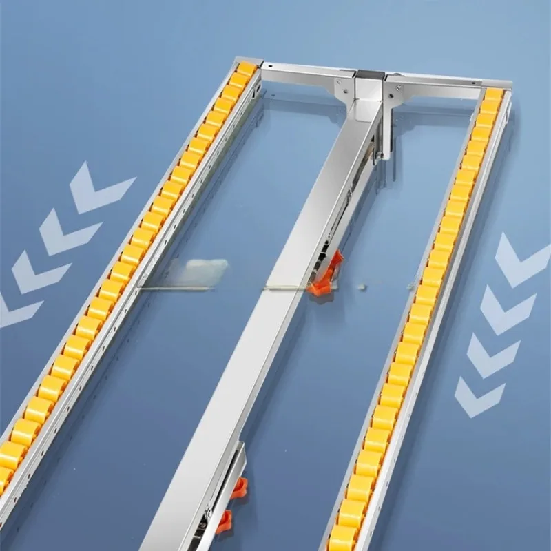 Portable Double Row Fluent Bar Support for Table Saws, Heavy-Duty Stainless Steel Woodworking Cutting Bracket