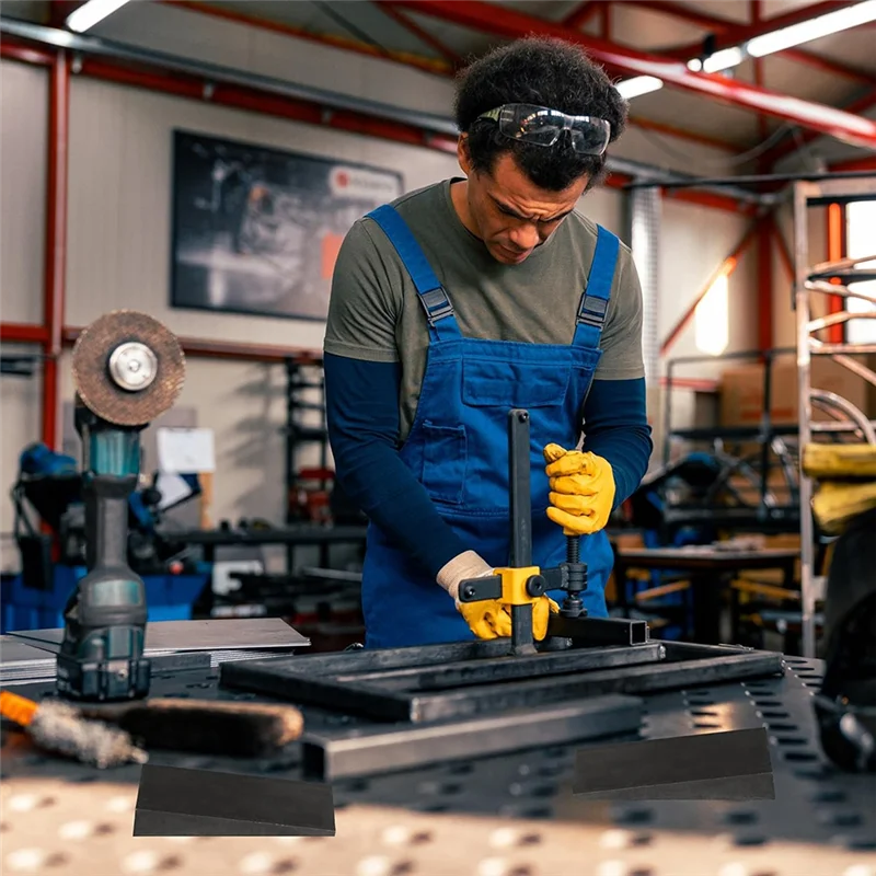 Cunha de flange de aço Y50A, pacote com 4 arruelas chanfradas de 4 x 2 polegadas para torno para equipamentos de soldagem