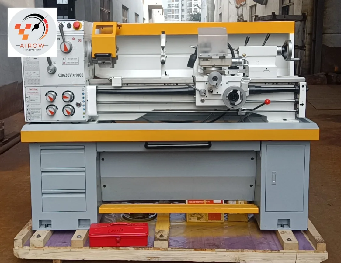 Airow C0636DV  Variable Speed Precision Bench Lathe Stepless Spindle Parallel bench top Lathe for Metal Working