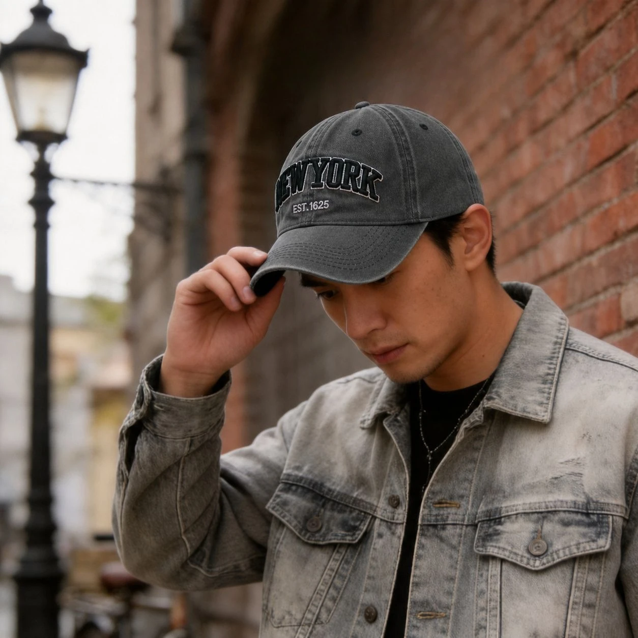 1 NEWYORK letter embroidered hat women's outdoor sun protection shade sun washing baseball cap men's cap adult