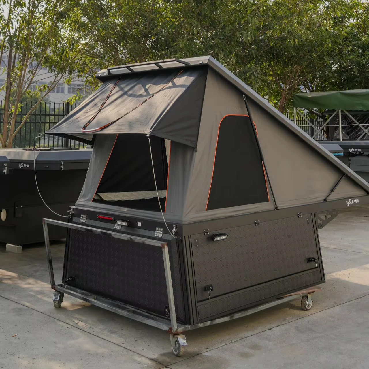 Aluminum Alloy Hard Top Truck Canopy Waterproof Camping Roof Tent Truck Roof Rack With Locking Function Model Ranger