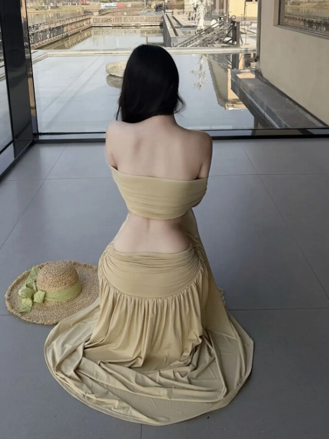 

Sexy One-Shoulder Top And High-Waisted Skirt Two-Piece Set Elegant Ladylike Summer Outfit Comfortable Breathable Cotton Material