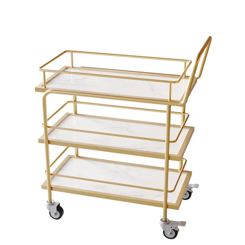 Three-storey European commercial mobile dining car  shop trolley silent hotel