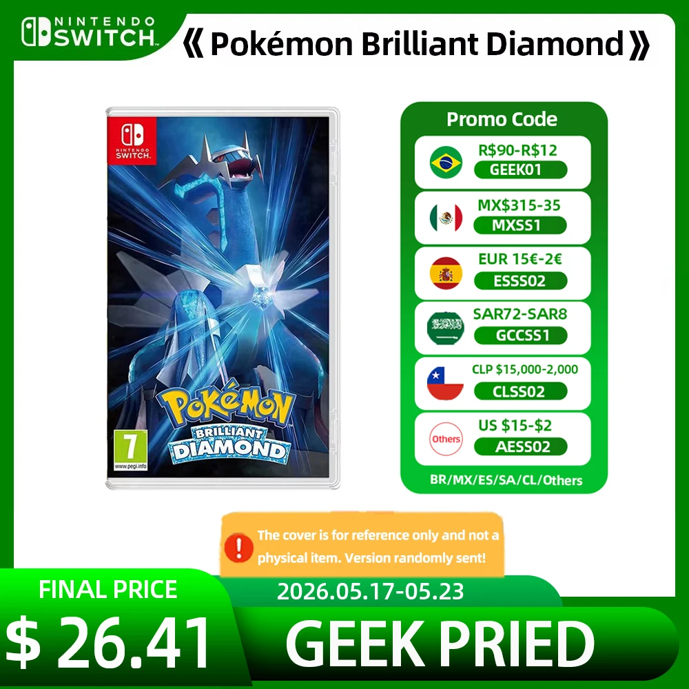 pokemon brilliant diamond game card + Shining Pearl (Nintendo Switch) Kaya dengan alam dan dengan Gunung Coronet yang berkuasa di pusatnya Nintendo Switch - Pokmon Brilliant