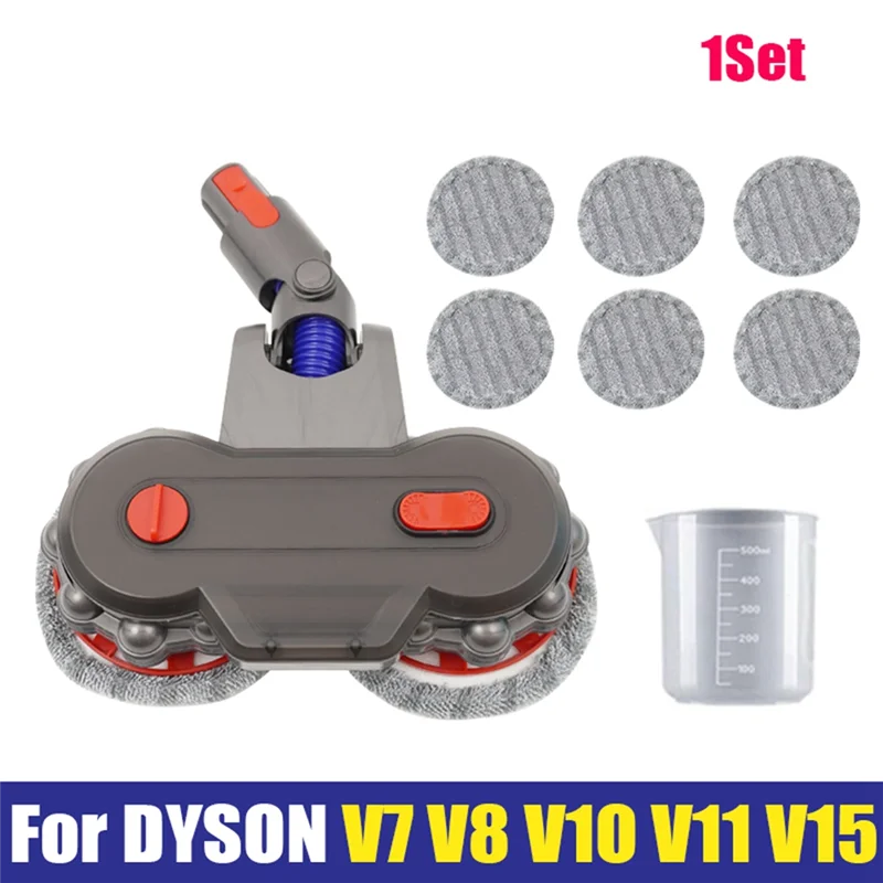 

AFOURT-For Dyson V7 V8 V10 V11 V12 V15, Dual Rotating Motors With 6 Pieces Washable Mop Pads