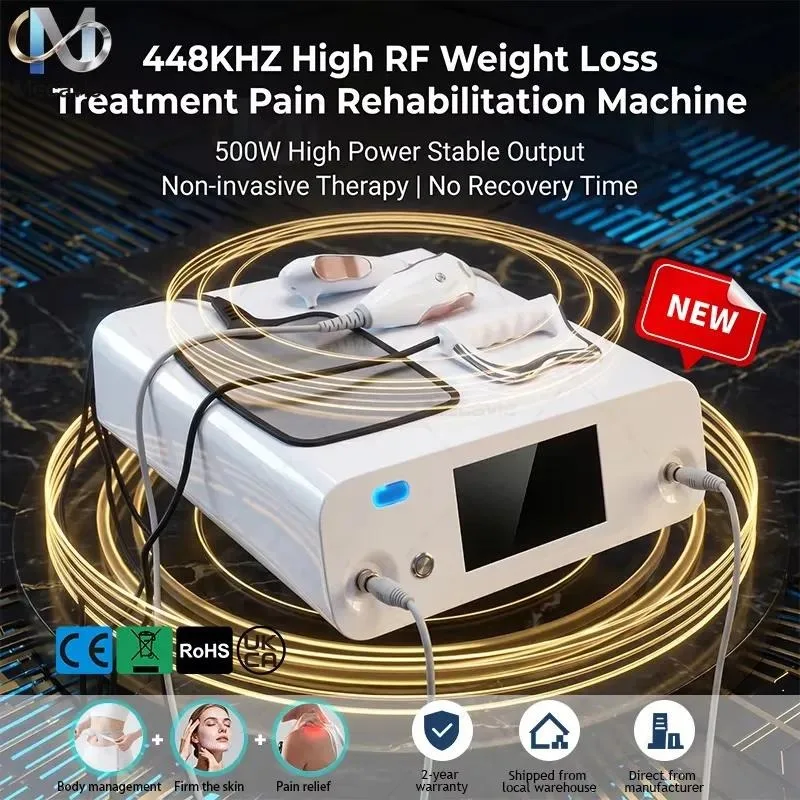 Upgraded Version INDIBA Technological Advancements 448KHZ Tecar Therapy Machine Pain Relief Rejuvenation