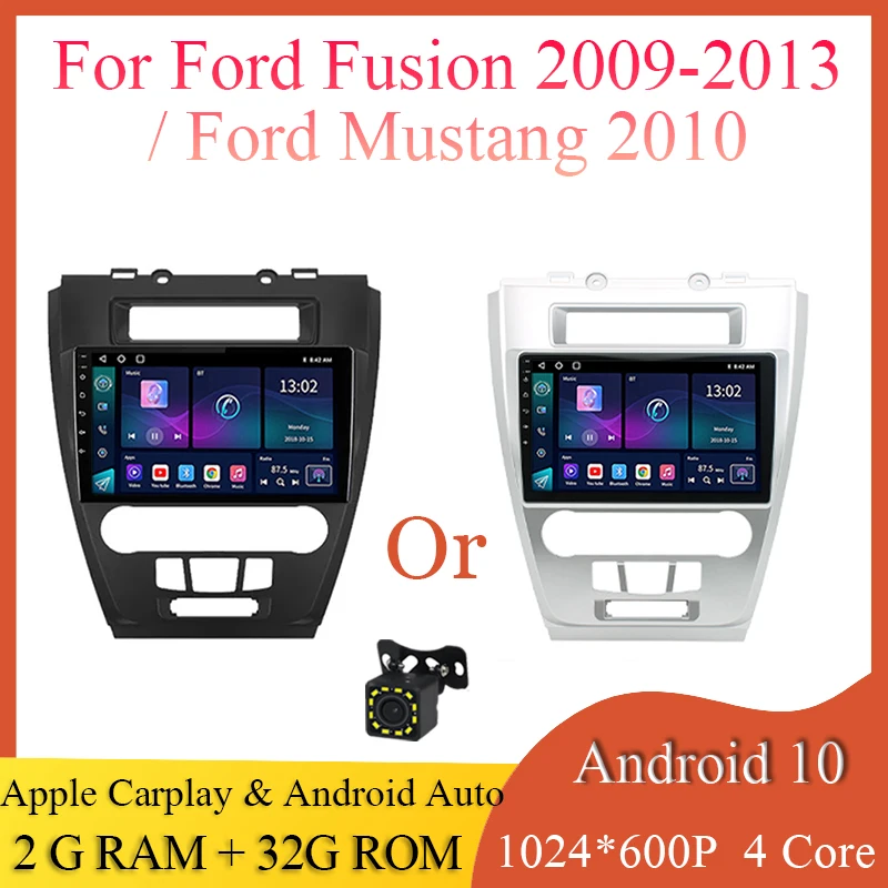 

Android 10 Multimedia Carplay 2+32G Car Radio For Ford Fusion Mustang 2009-2013 android Auto GPS WIFI Blue-tooth Screen