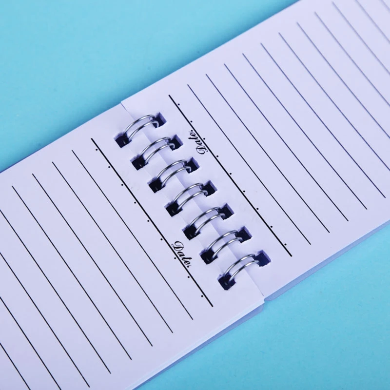 ミニ To-Do リストポケットメモ帳小さなノートブックスパイラルプランナーメモ帳 42 枚切り取り可能オフィス女性男性ジャーナリング
