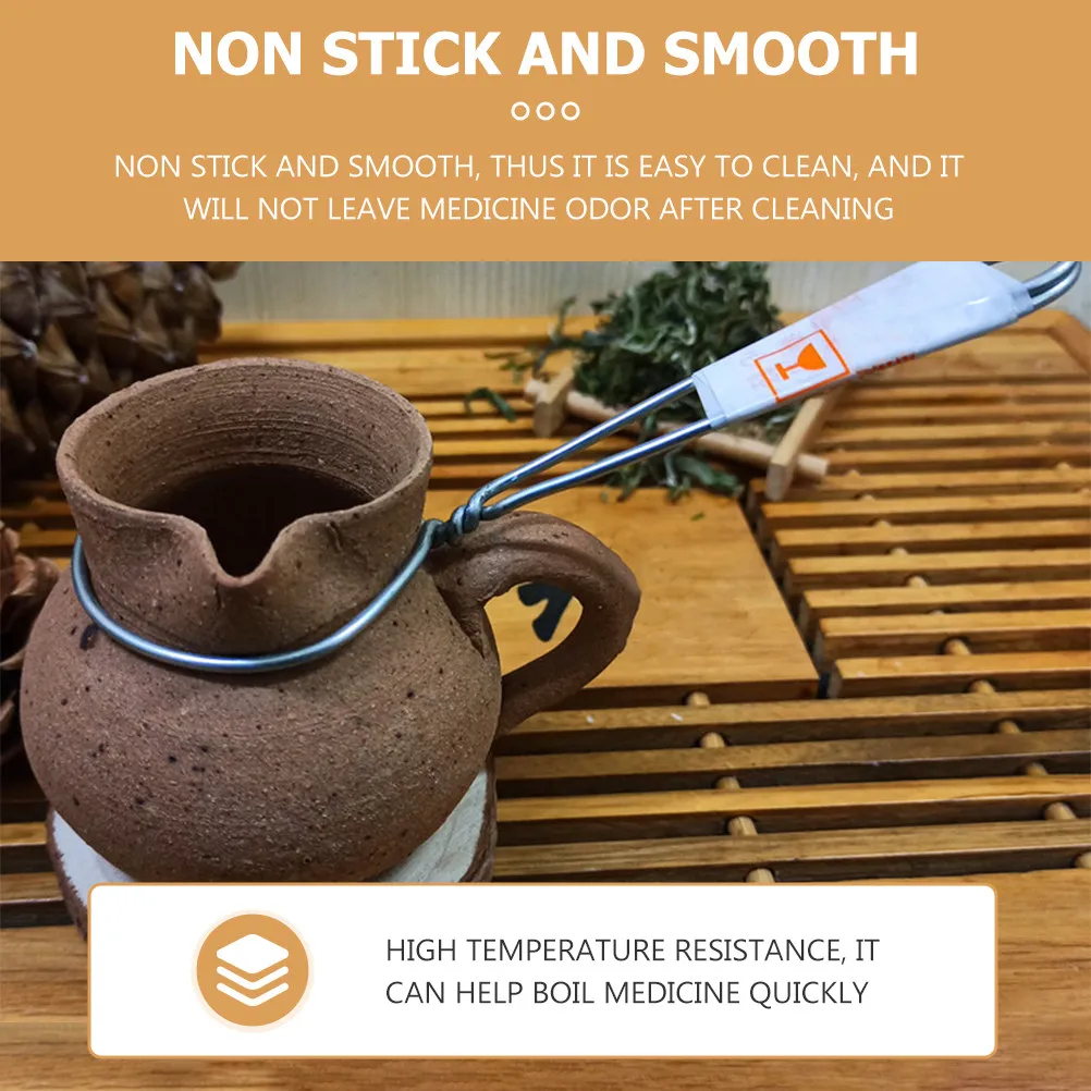 Handmade Traditional Chinese Clay Pot for Boiling Medicine Tea Stewing Soup Simmering Retro Earthenware Cooking Crock