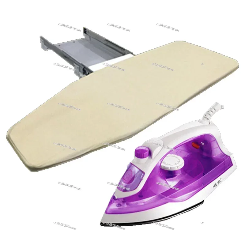 Retractable Ironing Board for Closet, Pull-Out Closet, Easy to Install, 180 Degree Rotation, Push and Pull, New