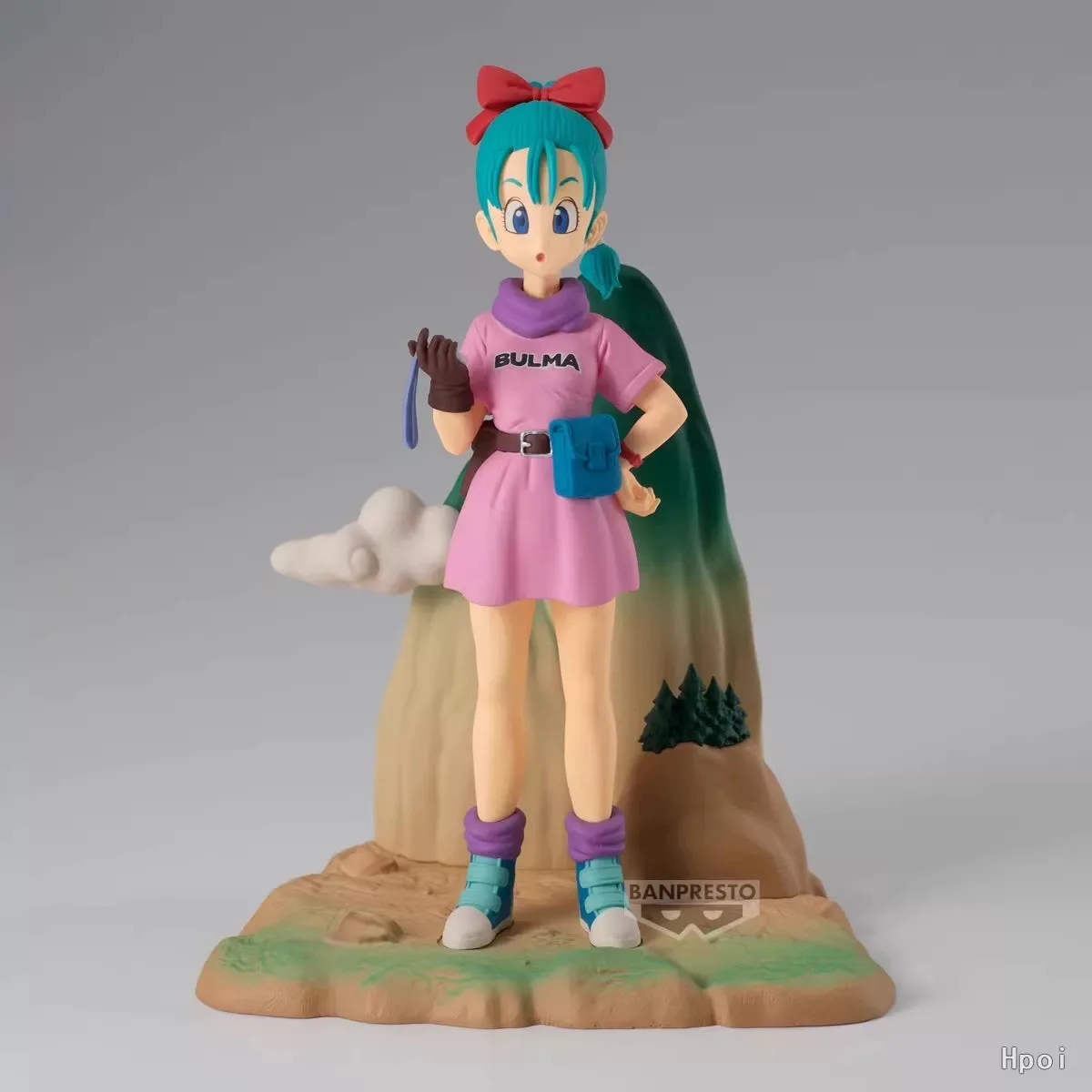 100% Bandai Official Genuine Banpresto Dragon Ball Figure History Box Bulma Anime Model Action Figures Statue 13cm Boy Toys