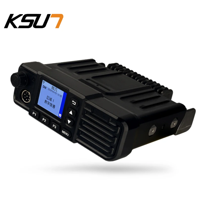 KSUN X-DM8200 DMR وراديو لاسلكي تناظري 50 كجم خارجي 50 وات جهاز إرسال واستقبال راديو السيارة الرقمية عالية الطاقة