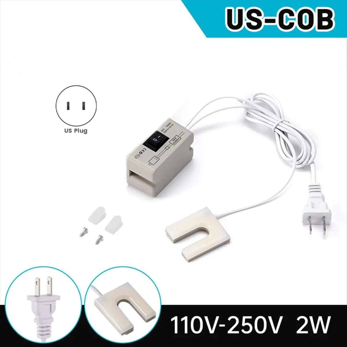 【~ NEW B63C】Sewing Machine Light U Shape Industrial Lighting Lamp Magnetic Working Light for Drill Presses Workbenches US Plug