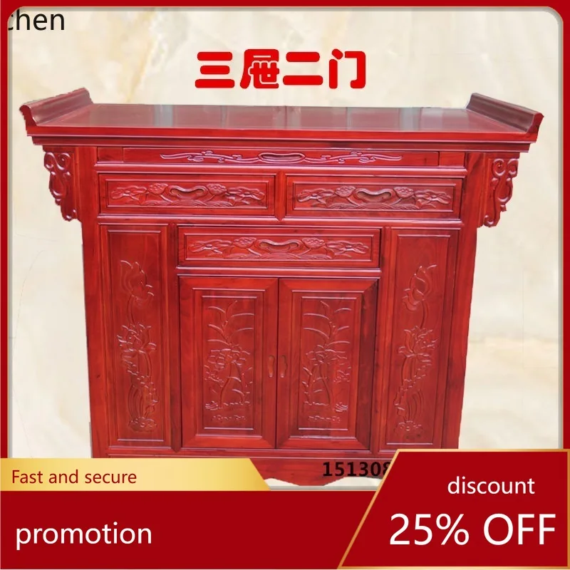 

ZML Solid Wood Offering Table Buddha Altar Home Buddha Hall Cabinet Standing Cabinet Guanyin Buddha Niche Offering Table