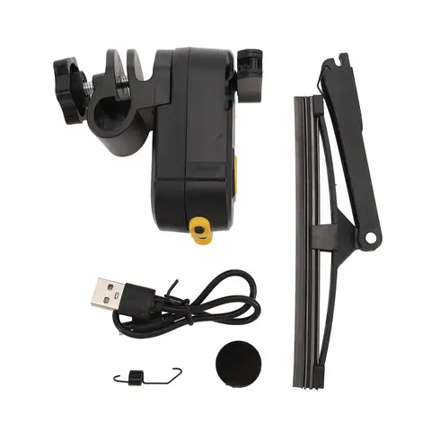 오토바이 와이퍼 방수 170도 닦아 전기용 다목적 충전식 오토바이 헬멧 와이퍼