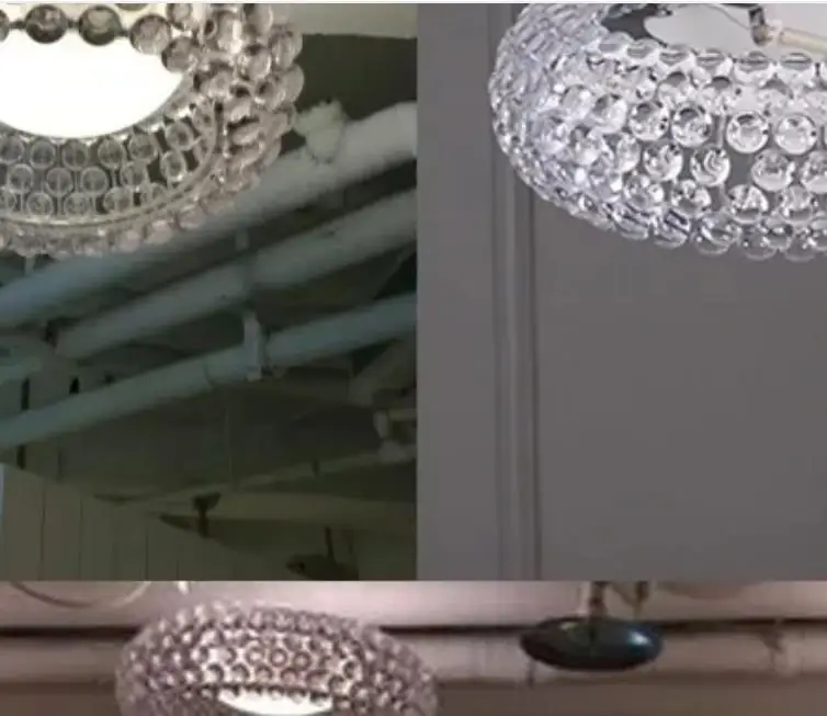 

Modern Pendant Light Elegant style Lustres Cristal lustres e pendentes lamp Transparent/Gold Color Dia35cm/50cm/65cm