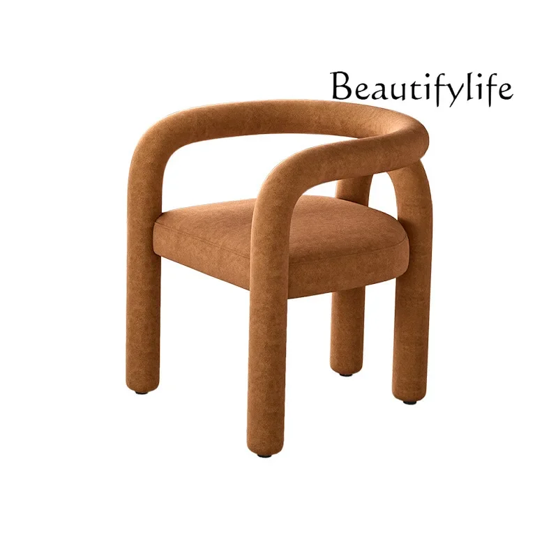 

Nordic design creative armchair curved back leisure chair