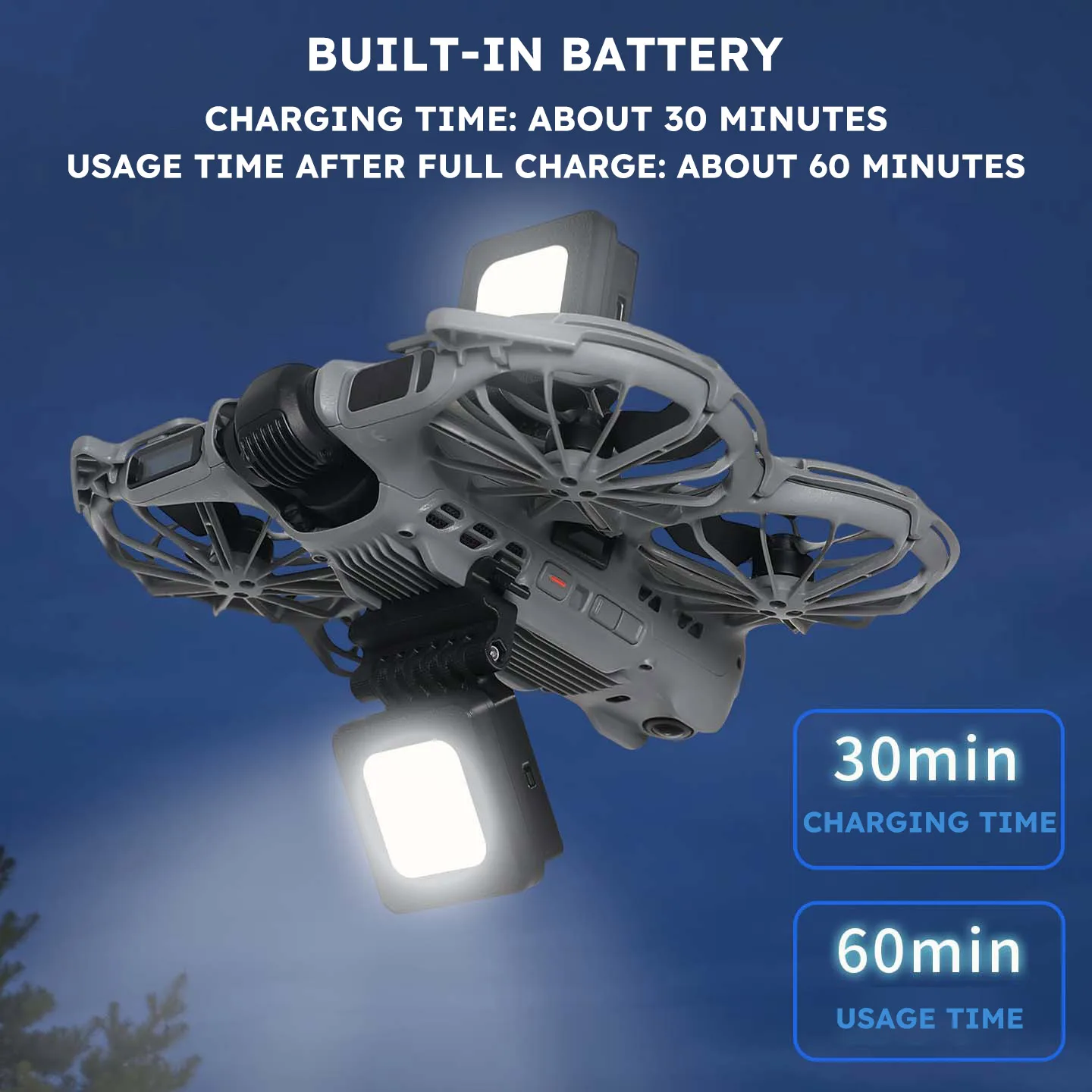 For DJI Neo 2 Night Flight Light Nighttime Illumination HD Aerial Photography Warning Signal Light Drone Lighting Accessories