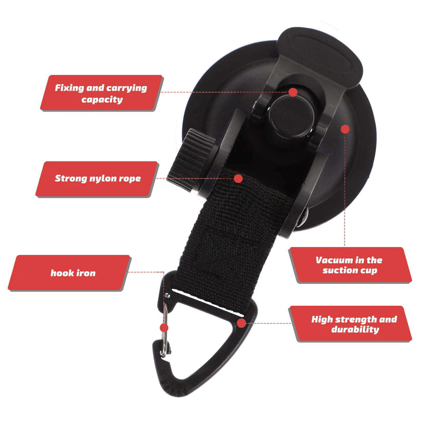 

4pcs Heavy Duty Tent Suction Hooks Strong Suction Cup For Tarp Fixing Wind Resistant Camping Tie Down Anchors Reusable Tarp Hook