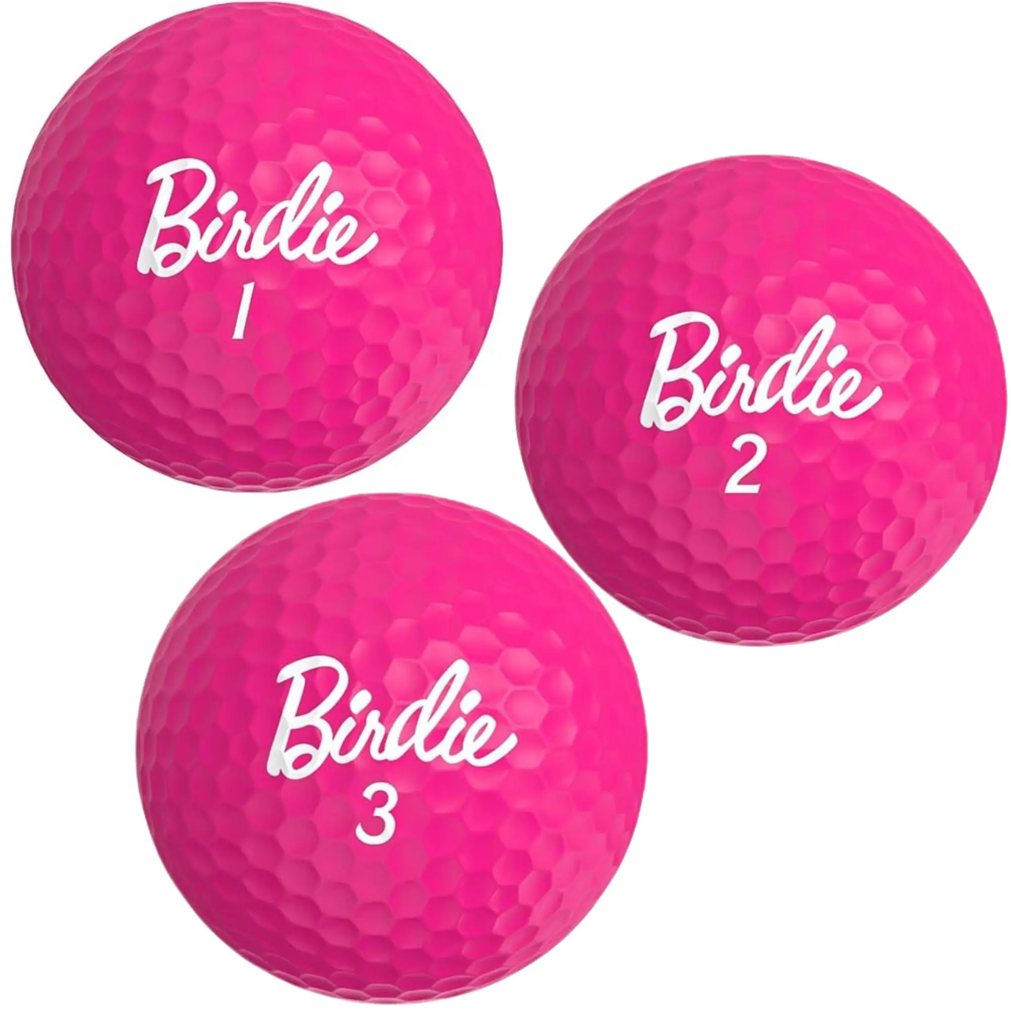 3 count Funny Golf Balls - Birdie Pink Golf Balls - Funny Golf Gift for Women (Sleeve of 3, Novelty) - The #1 Ball for Dreaming