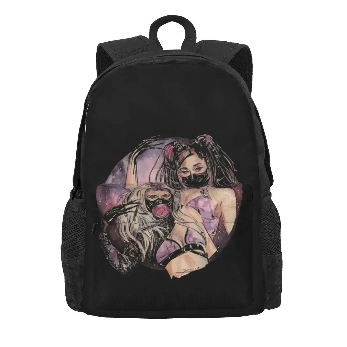 Gaga X Ariana Chromatica Rain On Me Vmas Large Capacity Backpack Hot Softback Storage Bag Multi-function