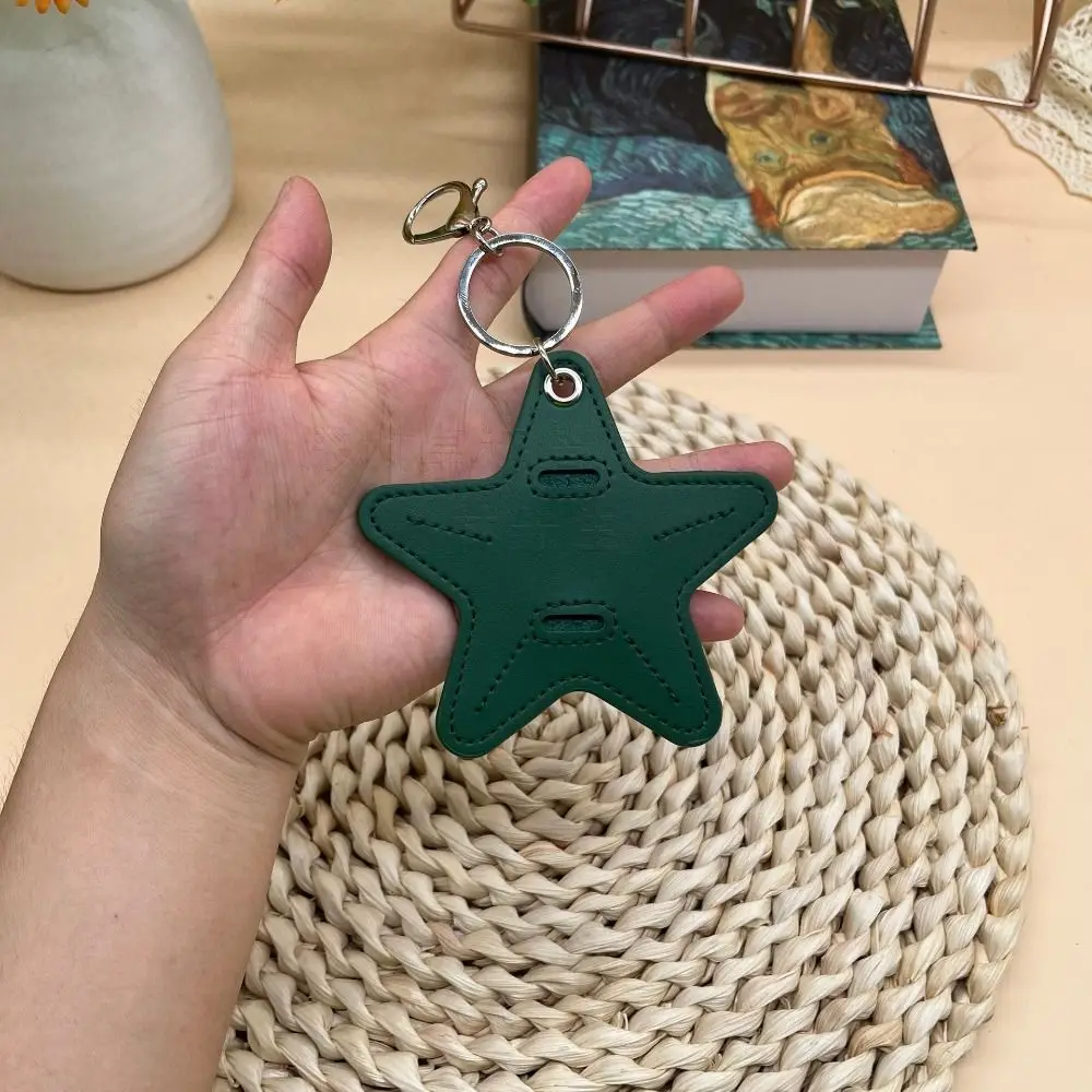 Hanger Pentagram Star Keychain Multi Functional Cartoon Pu Leather Pendant Creative Fashion Sunglasses Bag Bag Pendant
